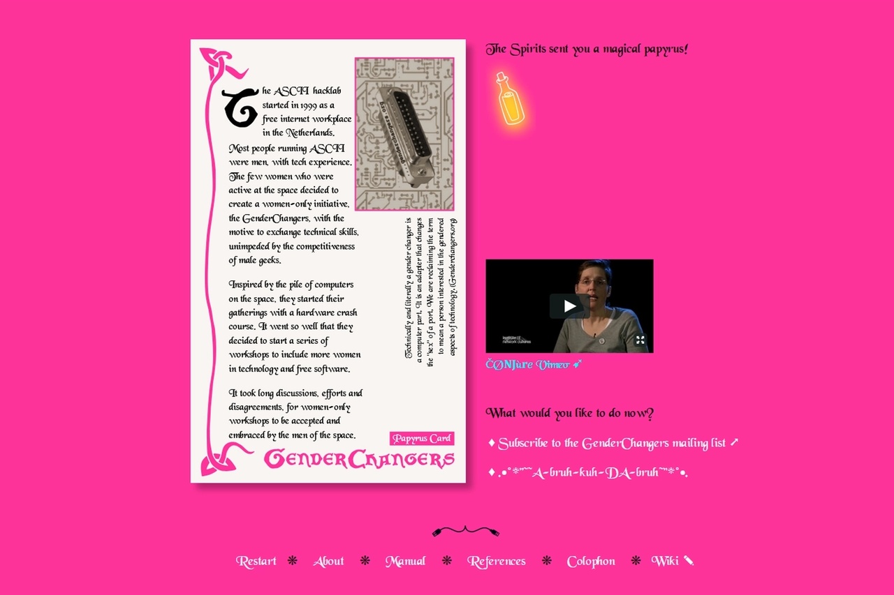 Papyrus Card, Syster Papyri Magicae by Artemis Gryllaki