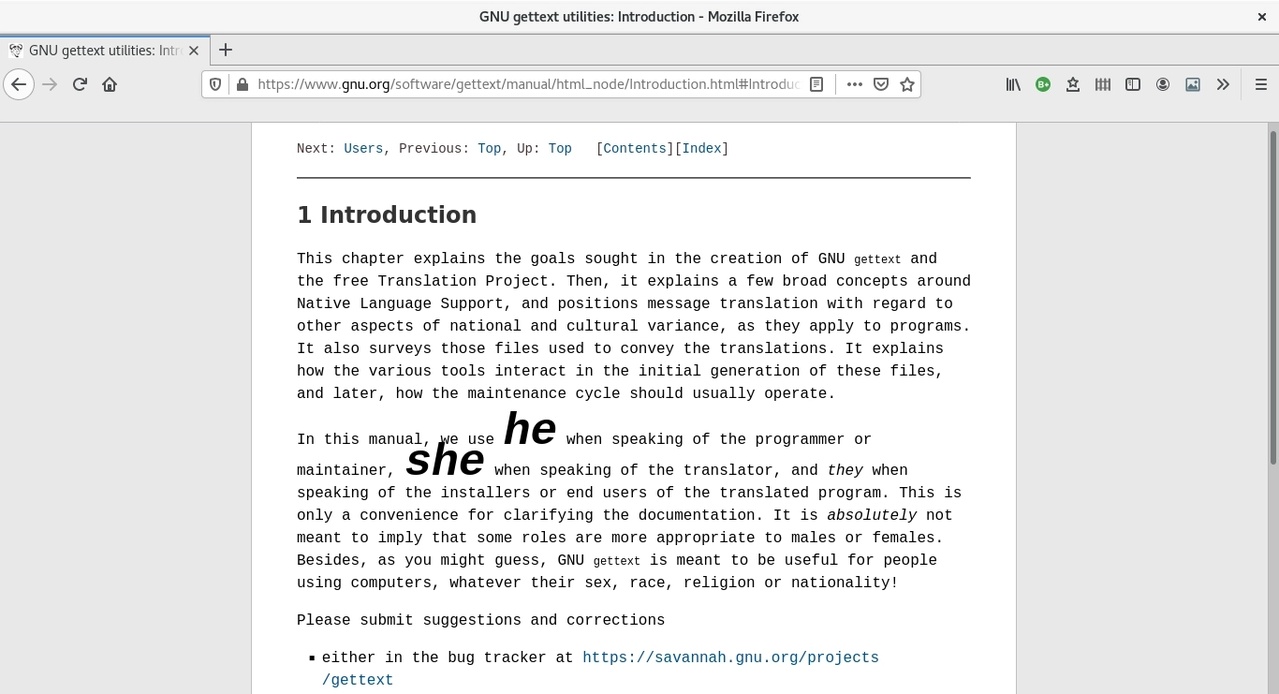Screenshot of Read the Feminist Manual by Mara Karagianni