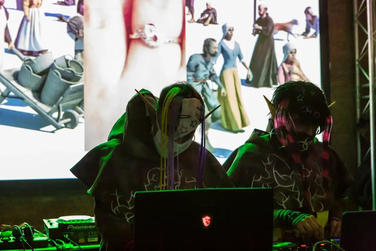Cryptorave #8, with Omsk Social Club, transmediale Berlin (DE), 2019. Photo: Laura Fiorio