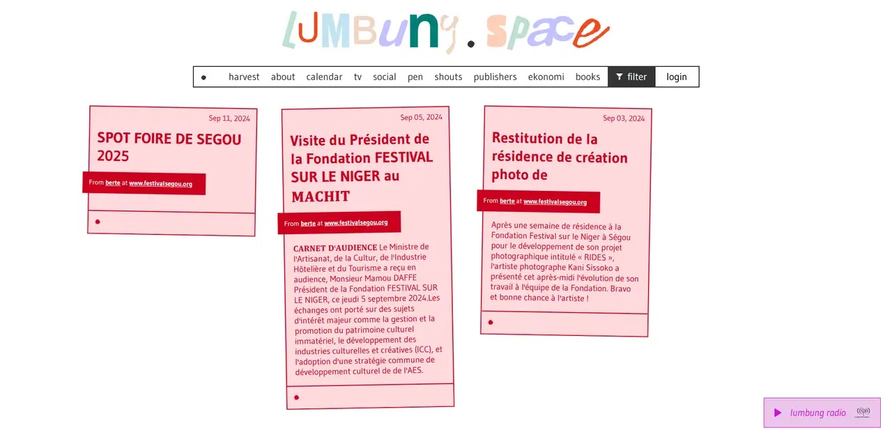 lumbung.space homepage © Autonomic Co-op & Roel Roscam Abbing