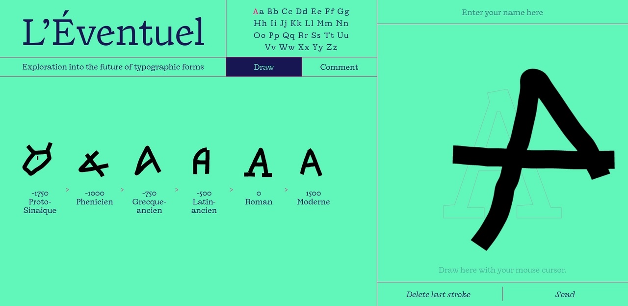 L'Éventuel's participative drawing interface © Bonjour Monde & Villa Gillet