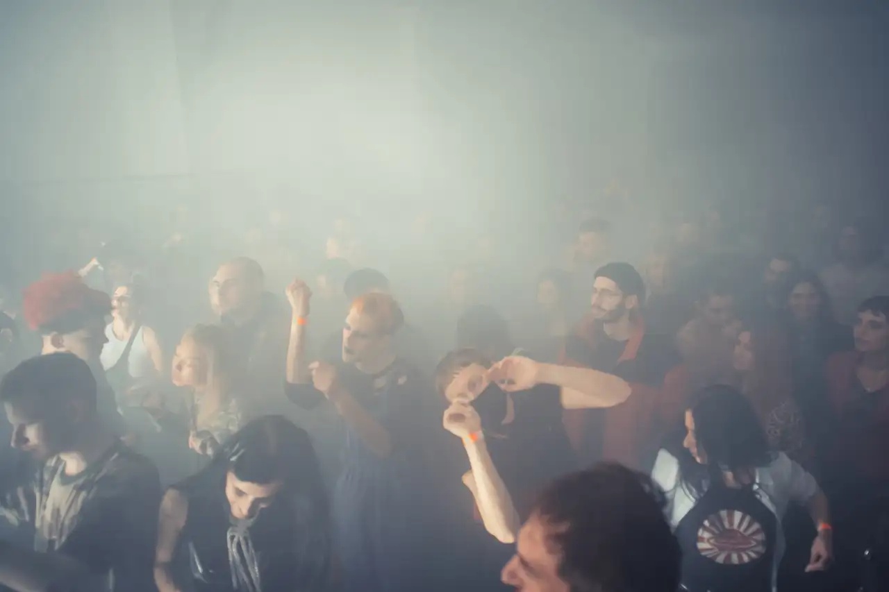 Cryptorave #9, with Omsk Social Club, Onassis Foundation, Athens (GR), 2019. Photo: Mike Tsolis